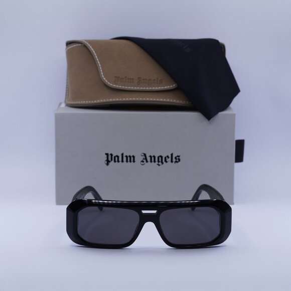 Palm Angels PERI102 WILLOW 1007 Rectangle Sunglasses - Black/Grey main image 5